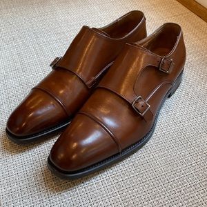 Franceschetti Cap Toe Double Monk Shoe